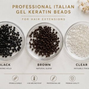 Professional Italian Gel Keratin Beads for Hair Extensions